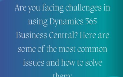 Não deixe que problemas comuns o impeçam de realizar todo o potencial do Dynamics 365 Business Central